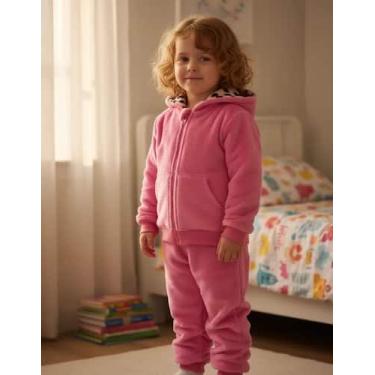 Imagem de Conjunto Inverno Fleece Pijama (Peluciado) Infantil Super Quentinho - 
