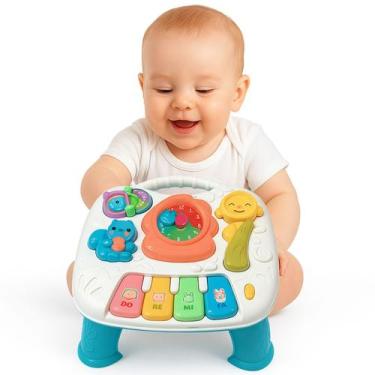 Imagem de Brinquedo Infantil Para Bebês Mesa De Atividades Didática E Interativa