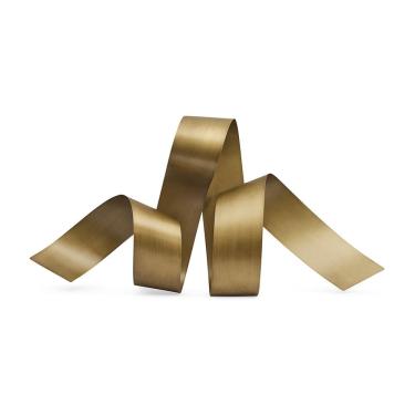 Imagem de Adorno de Parede Decorativo Abstrato em Metal Dourado Fosco 100cm 21190 Mart