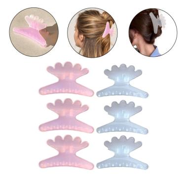 Imagem de Kit 24 Presilhas Prendedor Transparente Muda De Cor No Sol