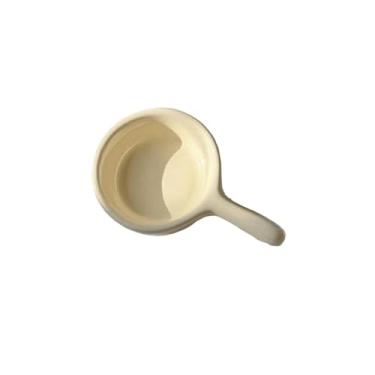 Imagem de Mini molho de cerâmica com cabo de doces para casa requintada resistência a altas temperaturas -2 "amarelo queijo"