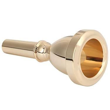 Imagem de RiToEasysports Bocal de Chifre de Tuba Baixo de Cobre, Acessório Durável da Ferramenta do Instrumento Musical (Ouro)