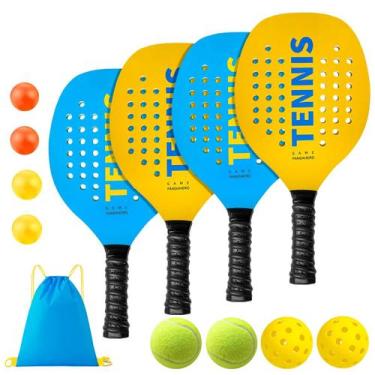 Imagem de Conjunto de raquetes de tênis Pandahero 4 Paddles 8 Balls Outdoor