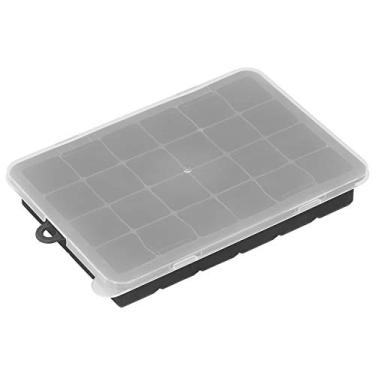 Imagem de ZJchao Bandeja de Cubo de Gelo de Silicone, Bandejas de Cubo de Gelo para Freezer Grandes Moldes de de 24 Grade de Quadrado de Silicone Excelente Artesanato para Acessórios para Bebida de Barra de