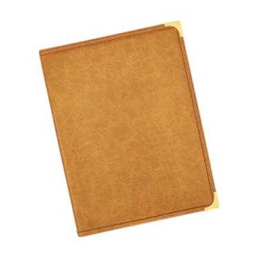 Imagem de Esquirla Capa para Cardápio com 12 Visualizações, Tamanho A4, Transparente, Ideal para Carta de Vinhos, Bebidas E Outras Bebidas. Pasta para Cardápios em Festa, Marrom