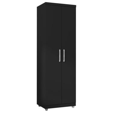 Imagem de Armario Multiuso 2 Portas 190x60 Cm Sabrina Preto Reajl Moveis Preto