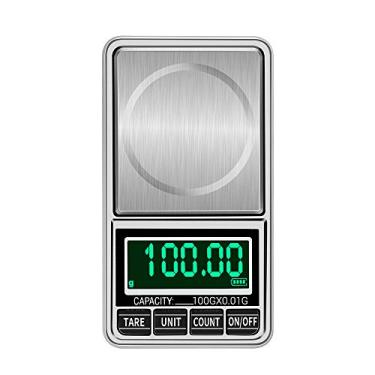 Imagem de Balança Digital Portátil, Balança de Joias de Ouro, Mini Balança Digital de Bolso, Balança Eletrônica Profissional de Precisão, 100G/0.01G