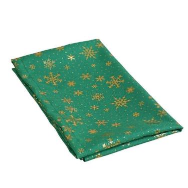 Imagem de Kit Caminho Trilho De Mesa Lumine Natal 2 Peças 1,30m X 40cm 100% Poliéster Tecido Oxford - Verde