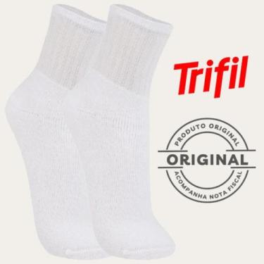 Imagem de Kit 6 Pares Meia Cano Médio Trifil Original Esportiva Atoalhada  Algod