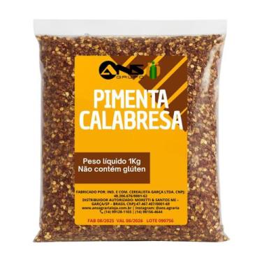 Imagem de Pimenta calabresa picante suave 1kg - ANS Agrária