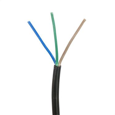 Imagem de Cabo Pp 3x1,50 Mm Elétrico Flexível Preto - 10 Metros