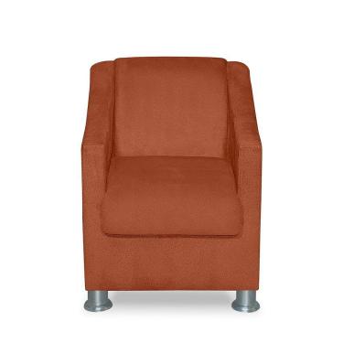 Imagem de Mini Poltrona Cadeira Infantil Tilla De Criança Suede Terracota