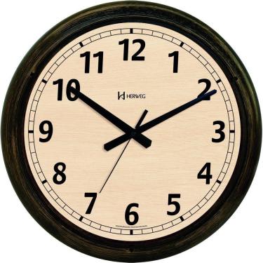 Imagem de Relógio De Parede Tic-tac 40cm Ouro Velho Retrô Herweg 6654