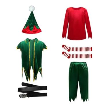 Imagem de YIJU Fantasia de Elfo de Natal para Adultos - Adereços para Fotos - Chapéu de Festa para o Natal, Xl Masculino