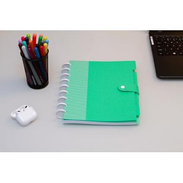 Imagem de Confetti Caderno Smart Médio Com Botão E Divisórias - Cos Verde