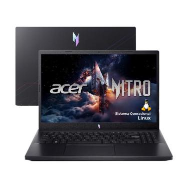 Imagem de Notebook Gamer Acer Nitro V15 Intel Core i5 512GB SSD 16GB RAM 15.6” Full HD 165Hz IPS NVIDIA RTX 4050 6GB Linux ANV15-52-52XM