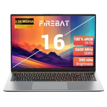 Imagem de FIREBAT Ultrabook para laptop, AMD Ryzen7 8745HS, 40.6 cm 2560x1600 QHD, teclado retroiluminado, placa de vídeo Radeon 780M, RAM DDR5 5600MHz, SSD PCIe, portátil para estudantes/casa/negócios/estação