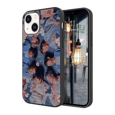 Imagem de WWDIYHOUSE Capa compatível com iPhone 15, capa à prova de choque de TPU macio com design exclusivo e legal para homens/mulheres/meninos/meninos (Fashion-BTS-2)