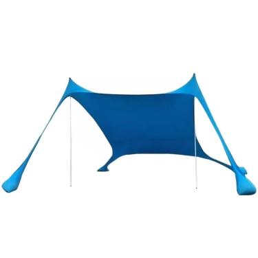 Imagem de Tendas Dome Tenda Elástica De Praia, Barraca Ao Ar Livre Com Guarda-Sol Resistente A UV, Toldo Familiar À Prova De Vento camping