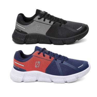 Imagem de Kit 2 Tênis Veloster Masculino Academia Treino Caminhada e Corrida Dia