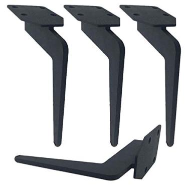 Imagem de SENNIAN Pés de móveis, pernas de móveis de metal, pernas de sofá de substituição no tipo F, pés de armário em ferro, pés quadrados de cozinha, pernas de cômoda, pés de guarda-roupa, pernas de mesa de