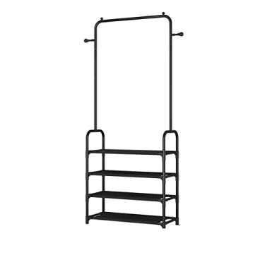 Imagem de EESCZVGBDX Cabideiro, cabideiro, roupas, móveis, secador, chão, roupas, sapatos, guarda-roupa, prateleiras, prateleiras