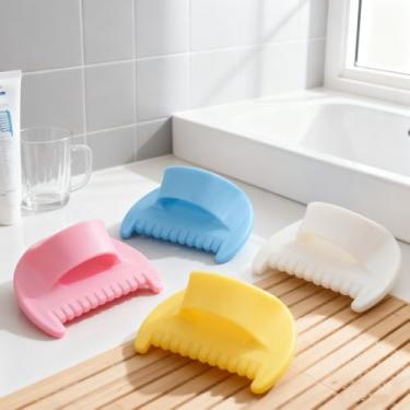 Imagem de Medidor de costura de 4 peças, ferramenta de medição de ponto de borda com guia de 3 mm, régua de costura multicolorida para controle de costura e acolchoamento