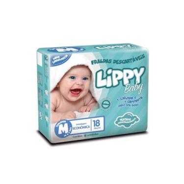 Imagem de Fralda infantil baby m (pct c/18 unds) - lippy