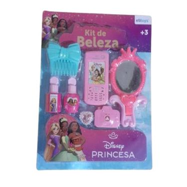 Imagem de Kit Beleza Princesa Celular Espelho Esmalte Perfume 7 Pçs