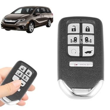 Imagem de Boxonly Chave de substituição inteligente KR5V2X de 7 botões compatível com Honda Odyssey 2018 2019 2020, controle remoto de entrada sem chave de 433 MHz com 47 chips, bateria e lâmina incluídos