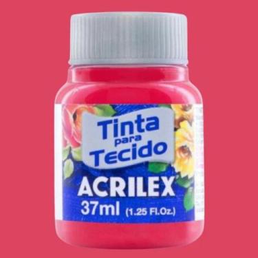 Imagem de Tinta de Tecido Fosca 37ml 800 - Vermelho Bebe - ACRILEX, VERMELHO BEB