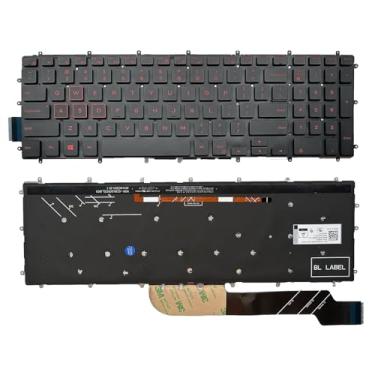 Imagem de Siakoocty Teclado de substituição para laptop com retroiluminação vermelha para Dell Inspiron 3579 3583 3779 5565 5567 5570 5575 5587 7566 7567 7577 7588 5765 5767 5770 5775 7775 73 77 78 Série 7779