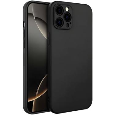 Imagem de Capa para iPhone 16 PRO MAX Capinha [Ultra Slim] com [Proteção de Camera], Case Anti Impacto e Resistente, Anti Riscos, Leve, Aveludada e Design Elegante (Preto)