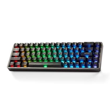 Imagem de Akko Teclado para jogos MOD68 8K de alumínio com gatilho rápido, preto enevoado, teclado HE, interruptor AstroAim