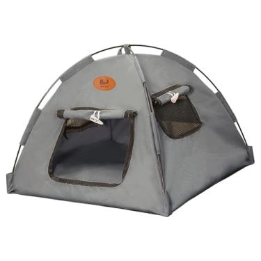 Imagem de IEUDNS Tenda para animais de estimação, casinha para gatos, abrigo portátil ventilado para gatos de rua, cama quente para cães, M