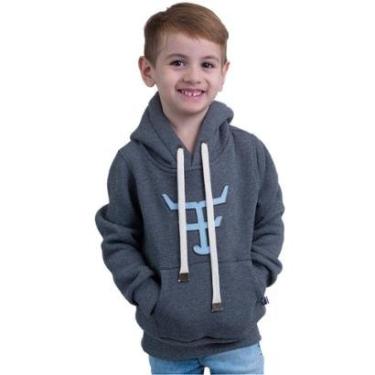 Imagem de MOLETOM INFANTIL TEXAS FARM - MTMINI001 - CINZA MESCLA ESCURO/ AZUL BEBÊ-Unissex