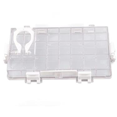 Imagem de Caixa de aquarela 24 grades, grande capacidade, transparente, manter molhado, estojo de armazenamento de tinta guache para estudantes de arte, desenho externo, plástico 17 x 9 cm