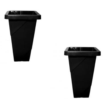 Imagem de Kit 2 Vasos de Coluna Preto 25 Litros – Vasos Decorativos para Plantas Internas e Externas
