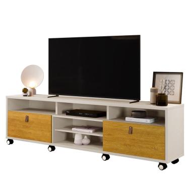 Imagem de Rack Bancada para Tv de até 65" 2 Gavetas Galena