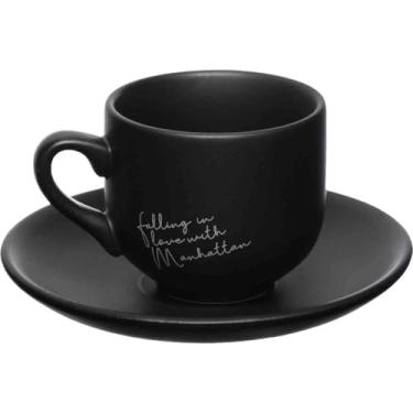 Imagem de Xícara Café, Western, Porcelana, Manhattan, Preta, 12 peças