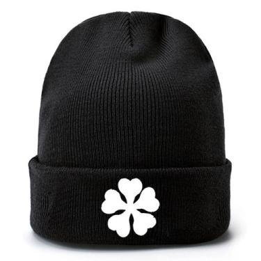 Imagem de Gorro de inverno, preto, trevos, anime, tricotado, unissex - yiweisai