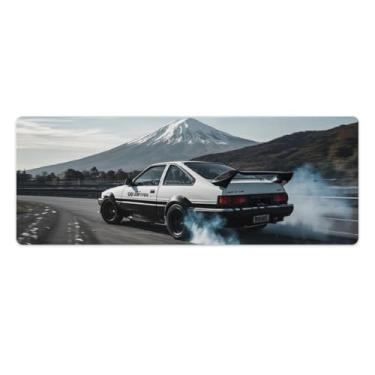 Imagem de HouLaiZhe JDM Drift Car AE86 Classic Sports Car Gaming Mouse Pads JDM Car Desk Pads Grandes Mousepads para teclado de mesa de computador 30 x 80 cm