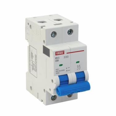 Imagem de Disjuntor DIN FD 3kA Bipolar 2P 63A Condutor 16mm Curva C – FAME