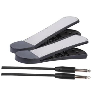 Imagem de Colaxi Pedal de bateria para treinamento, pedal para instrumento de percussão com cabo de conexão, 2 Partes