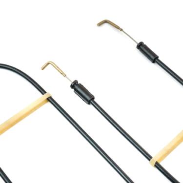 Imagem de Bross Auto Parts BDP70-1FBA 2 peças trava de bloqueio de porta interna cabo Bowden frontal 813101E030 compatível com Hyundai Accent MC 4/5 portas não compatível com portas 2/3