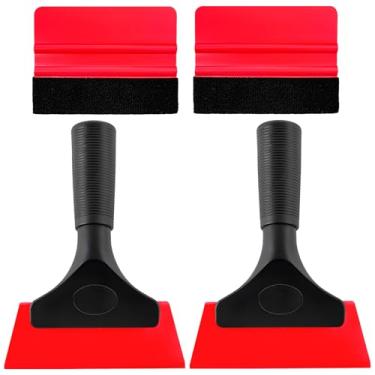 Imagem de Yourkar Kit de ferramentas de película de janela, kit profissional de vinil com rodo de plástico e rodo de feltro, ferramentas de coloração de instalação de filme de privacidade universal para