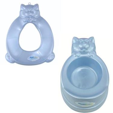 Imagem de Kit desfralde assento troninho penico de gatinho com redutor infantil 
