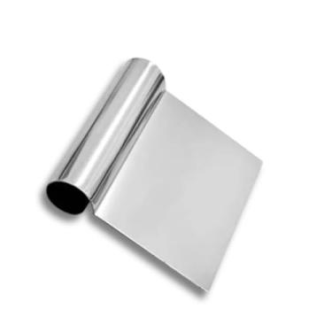 Imagem de Espátula Tubular Inox | Raspadora e Cortador p/Massas, Bolo, Legumes e Cozinha Multiuso(1 UND)