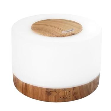 Imagem de Difusor De Aromas, Umidificador De Ar Ultra-sônico 500ml Madeira Clara Aroma Difuser(MARRON ESCURO)