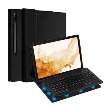 Imagem de Capa Com Teclado Para Galaxy Tablet S8 Plus/ S7 Plus/ S7 Fe